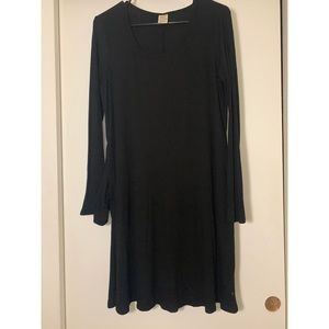 Long sleeve black dress